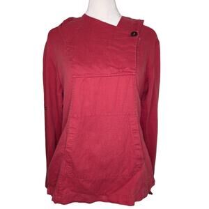 Arc'teryx Red Linen Cotton C'esta Hoody in Passion Fruit Small
